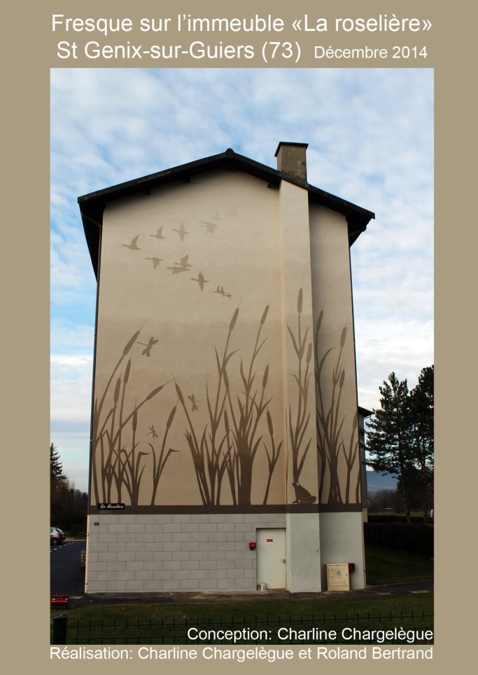 Fresque "paysage stylisé", Saint Genix les villages (73)